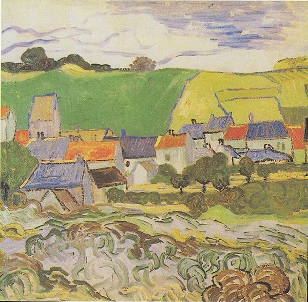 Vincent Van Gogh View of Auvers oil painting image